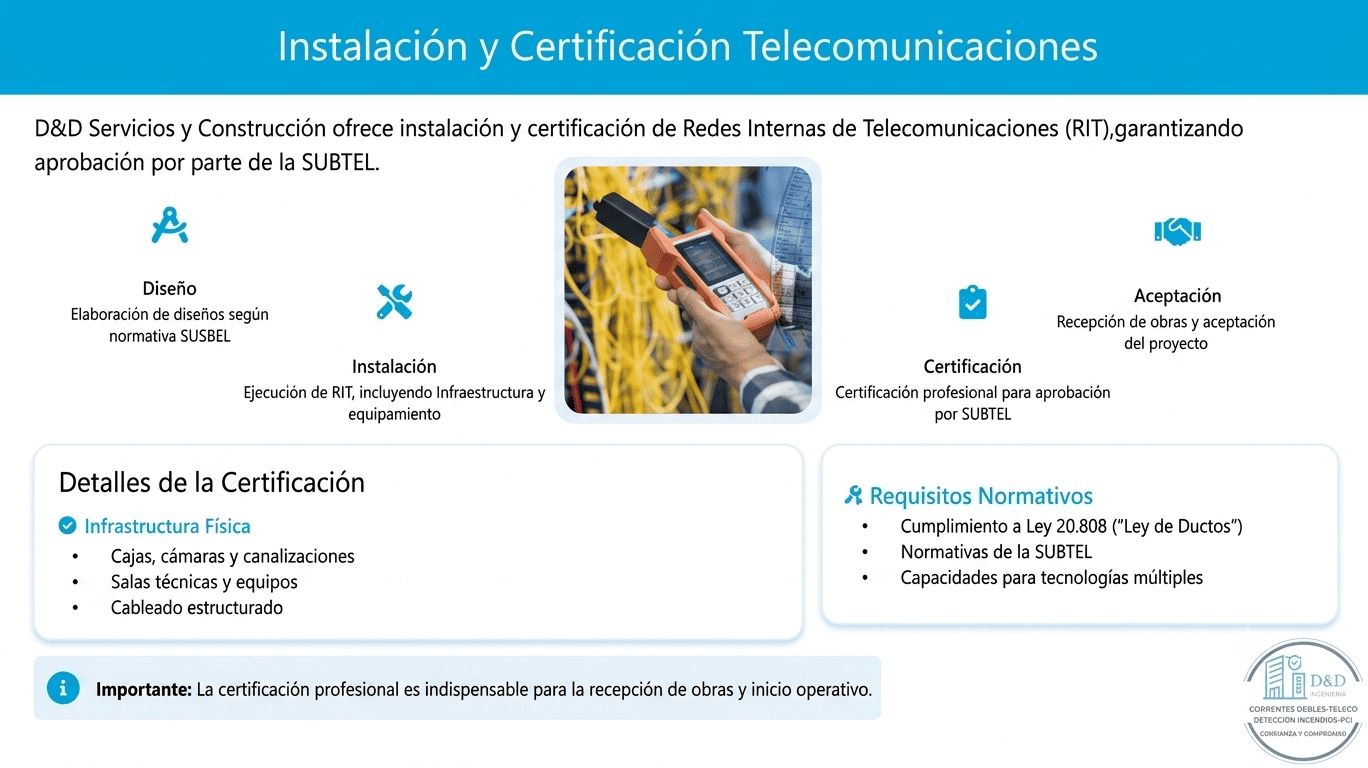 Instalación y Certificación Telecomunicaciones